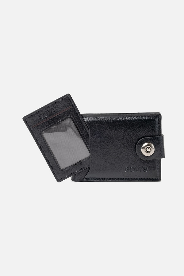 Чоловічий гаманець колір чорний ЦБ-00244435 SKT000978811 фото