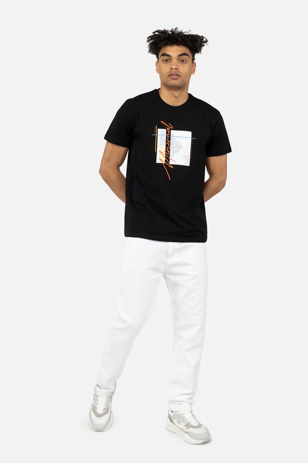 Мужская футболка с коротким рукавом 46 цвет черный ЦБ-00243174 SKT000967266 фото