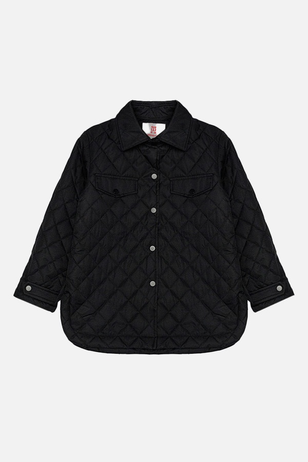 Куртка коротка для дівчинки 140 колір чорний ЦБ-00207634