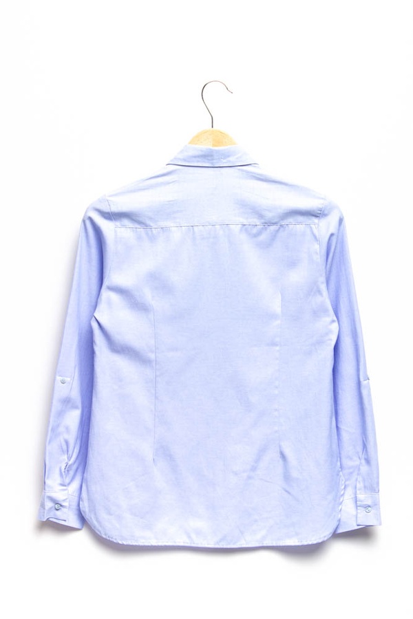 Рубашка прямая женская 42 цвет голубой ЦБ-00157714 SKT000534479 фото