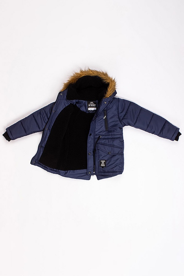 Куртка коротка на хлопчика 116 колір темно-синій ЦБ-00177302 SKT000591434 фото