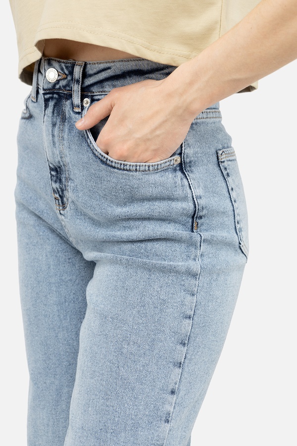 Жіночі джинси palazzo 38 колір блакитний ЦБ-00247189 SKT000986399 фото