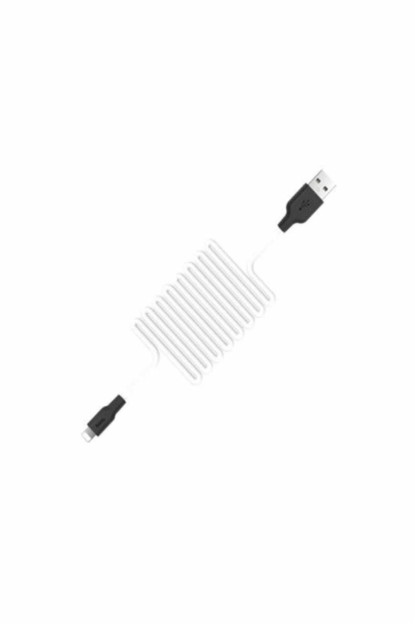 USB кабель Hoco X21 1m Lightning колір чорно-білий ЦБ-00196444 SKT000859097 фото