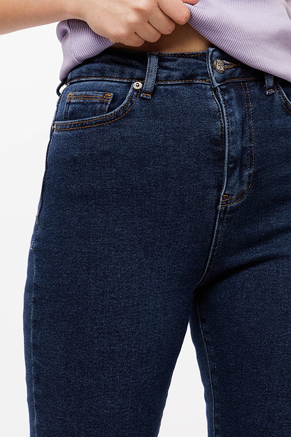 Жіночі джинси 38 колір темно-синій ЦБ-00201398 SKT000870233 фото