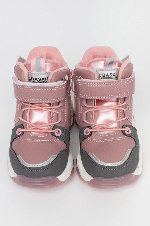 Ботинки на девочку 23 цвет розовый ЦБ-00172610 SKT000577745 фото