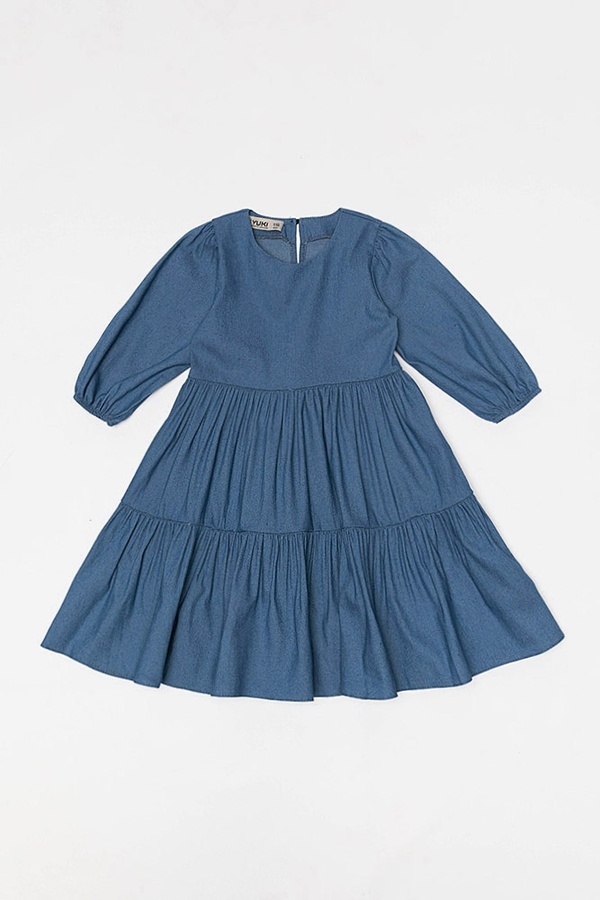 Джинсова сукня для дівчинки 116 колір блакитний ЦБ-00190616 SKT000843114 фото