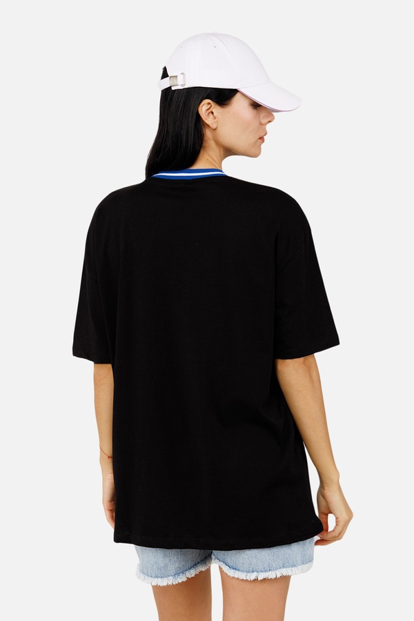 Женская футболка с коротким рукавом 44 цвет черный ЦБ-00253755