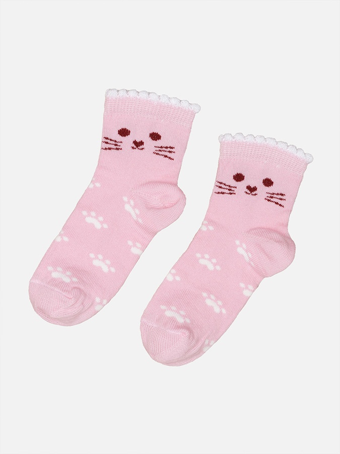 Носки для девочки 21-22 цвет розовый ЦБ-00228509 SKT000929535 фото