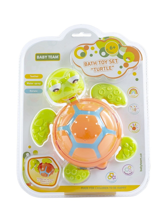 Набір іграшок для ванни "Черепашка" колір різнокольоровий ЦБ-00197974 SKT000862646 фото