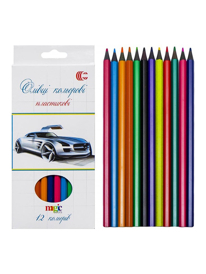 Кольорові олівці колір різнокольоровий ЦБ-00225634 SKT000922455 фото