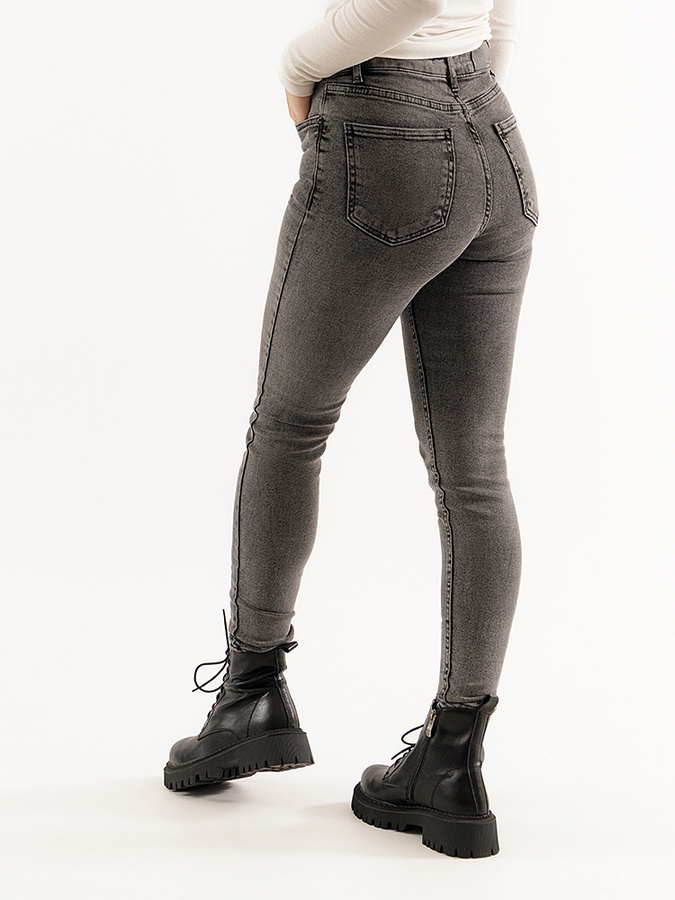 Жіночі джинси-слім 56 колір темно-сірий ЦБ-00228366 SKT000929121 фото