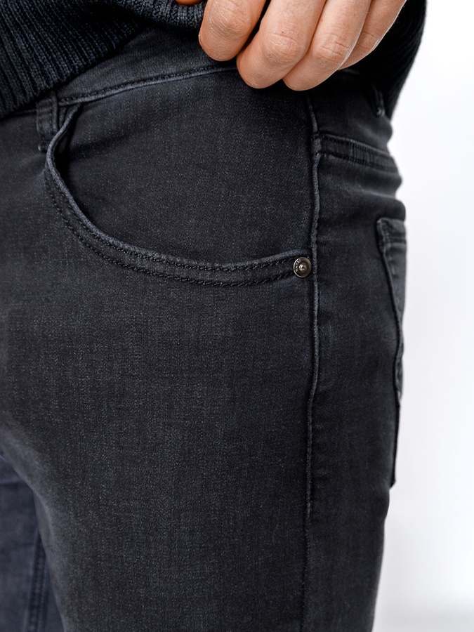 Мужские джинсы регуляр 42 цвет темно-серый ЦБ-00235543 SKT000946260 фото
