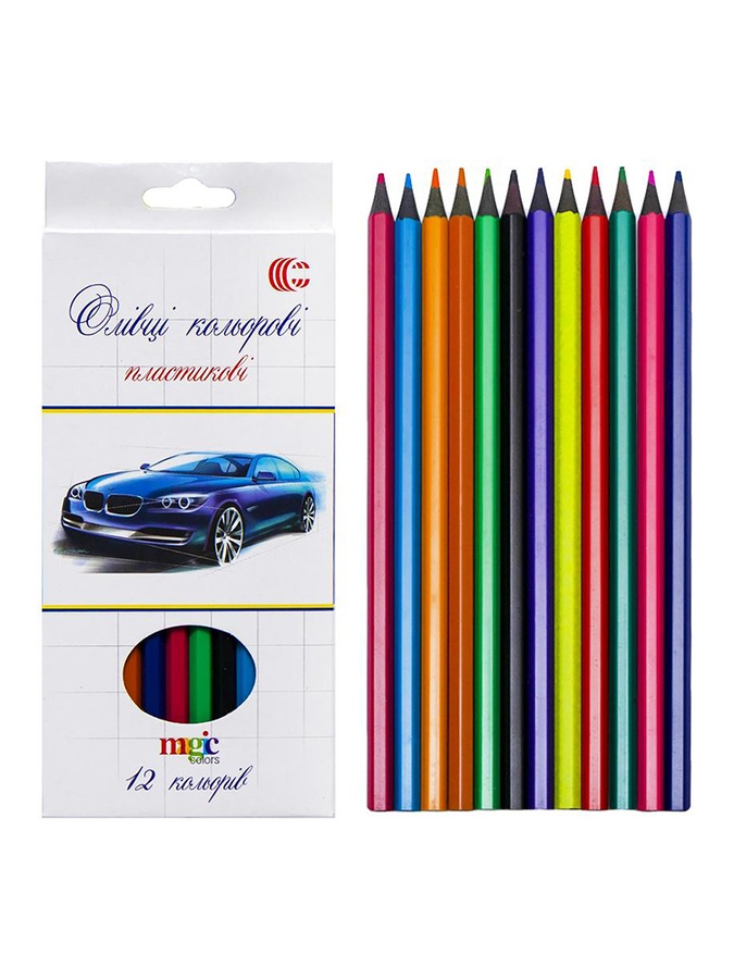 Кольорові олівці колір різнокольоровий ЦБ-00225634 SKT000922455 фото