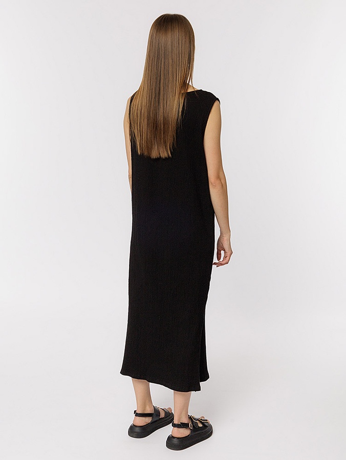 Жіноча сукня 44 колір чорний ЦБ-00219345 SKT000907156 фото