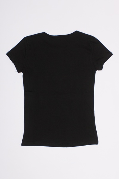 Жіноча футболка 48 колір чорний ЦБ-00192007 SKT000847753 фото