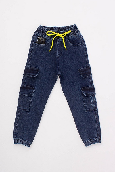 Джогеры джинсовые на мальчика 170 цвет синий ЦБ-00173231 SKT000579286 фото