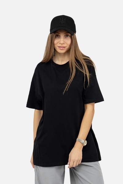 Женская футболка с коротким рукавом 48 цвет черный ЦБ-00242209 SKT000963982 фото