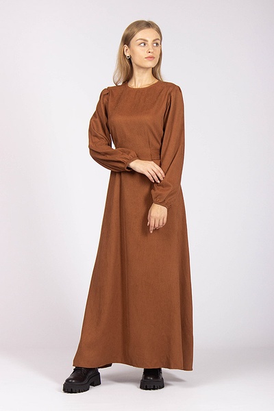 Сукня колір коричневий ЦБ-00173109 SKT000581761 фото