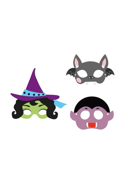 Набор детских масок на Хэллоуин цвет разноцветный ЦБ-00202599 SKT000872524 фото