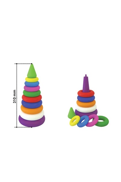 Іграшка "Пірамідка видувна" колір різнокольоровий ЦБ-00108914 SKT000434787 фото