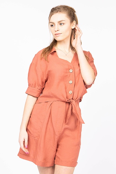 Блуза жіноча 46 колір теракотовий ЦБ-00174757 SKT000584777 фото