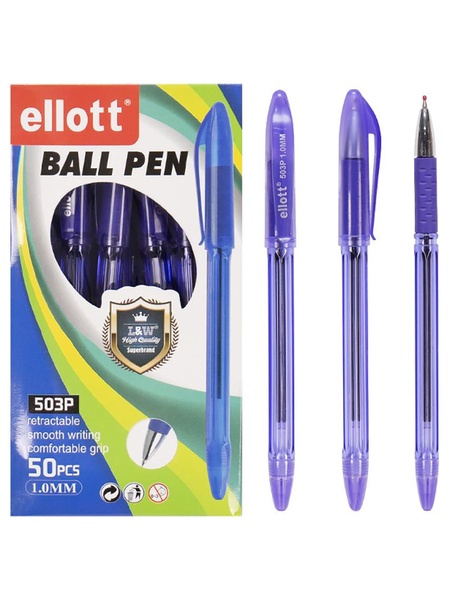 Ручка масляна колір фіолетовий ЦБ-00223755 SKT000918142 фото