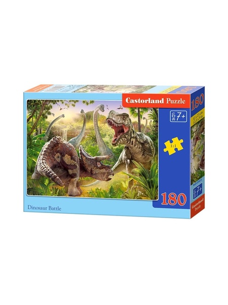 Пазлы "Битва динозавров", 180 элементов цвет разноцветный ЦБ-00218302 SKT000904257 фото