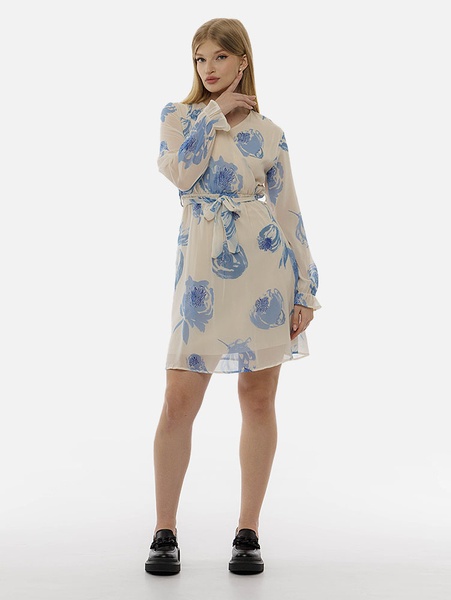 Жіноча коротка демісезонна сукня 44 колір молочний ЦБ-00215266 SKT000898178 фото