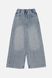 Джинси wide leg для дівчинки колір блакитний 158 ЦБ-00290307 фото 5