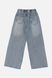 Джинси wide leg для дівчинки колір блакитний 158 ЦБ-00290307 фото 6