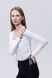 Женская блуза с длинным рукавом 48 цвет молочный ЦБ-00233762 SKT000955624 фото 1