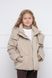 Куртка коротка для дівчинки колір бежевий 152