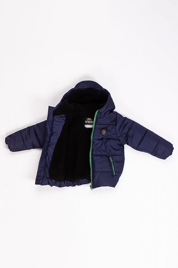 Куртка короткая на мальчика 110 цвет темно-синий ЦБ-00177308 SKT000591461 фото
