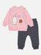 Костюм з штанами для дівчинки 74 колір рожевий ЦБ-00227422 SKT000926427 фото 1