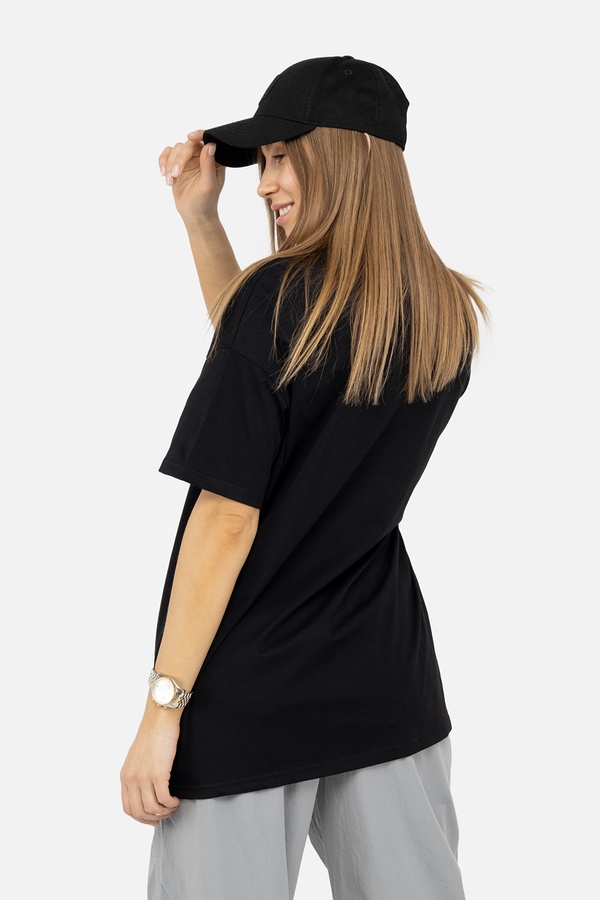 Жіноча футболка з коротким рукавом 48 колір чорний ЦБ-00242209 SKT000963982 фото