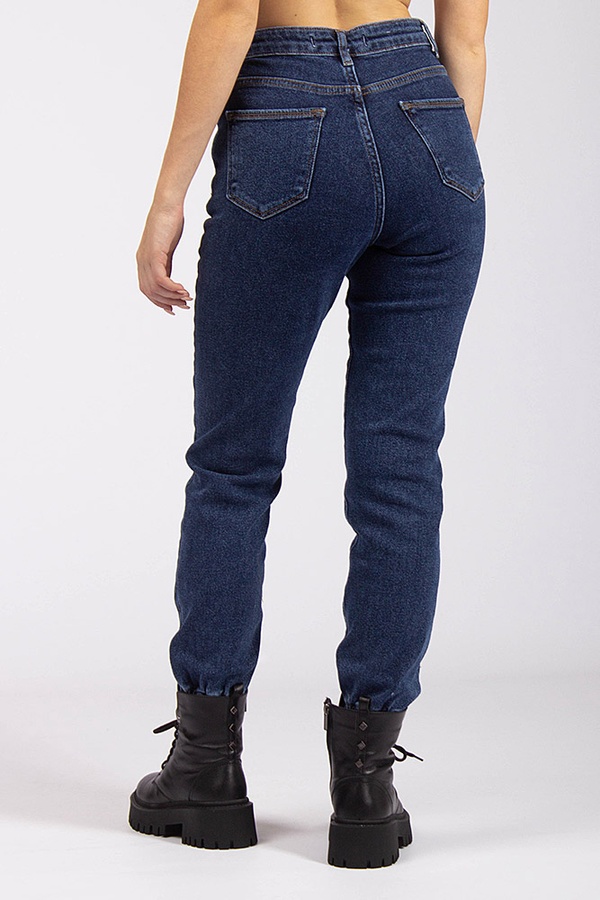 Джогери джинсові жіночі 40 колір темно-синій ЦБ-00169125 SKT000567096 фото