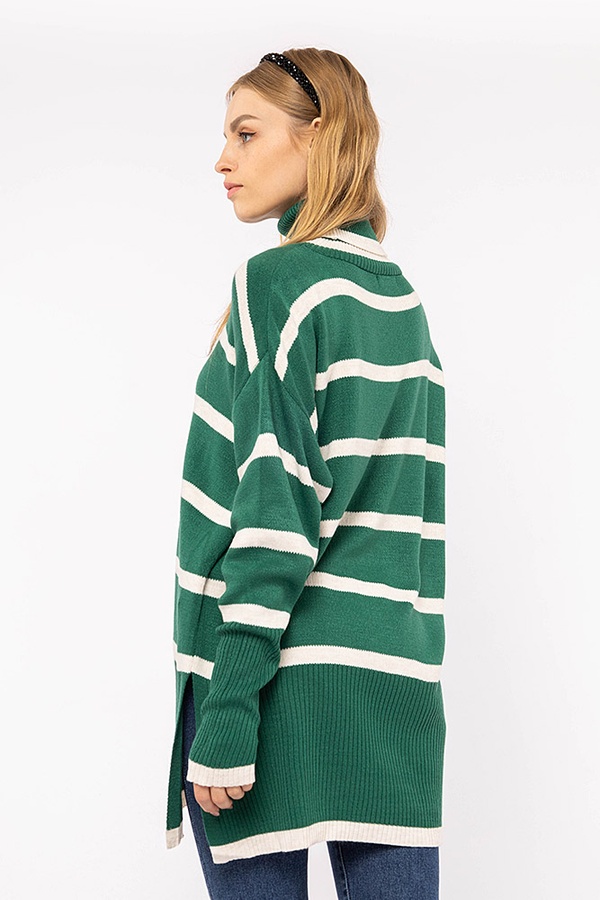 Жіночий светр 46 колір зелений ЦБ-00194415 SKT000854104 фото