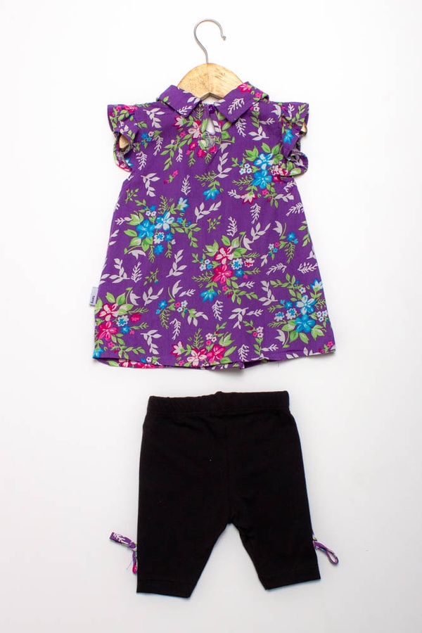 Костюм з шортами на дівчинку 92 колір фіолетовий ЦБ-00151805 SKT000519016 фото