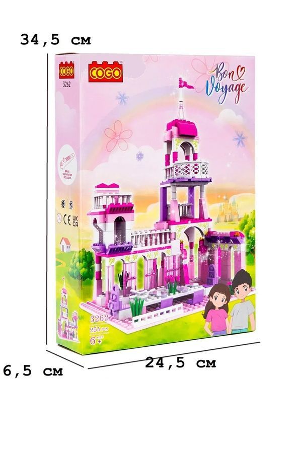Конструктор COGO Дівчатка Рожевий замок, 254 елементи COGO 3262 ЦБ-00284190 фото Конструктор COGO Дівчатка Рожевий замок, 254 елементи COGO 3262 ЦБ-00284190 фото