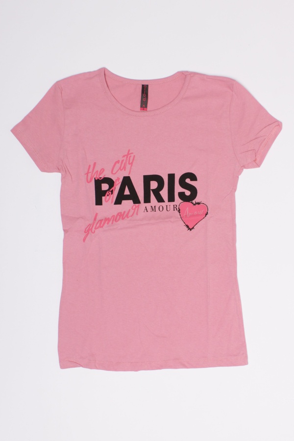 Женская футболка 48 цвет розовый ЦБ-00191980 SKT000847645 фото
