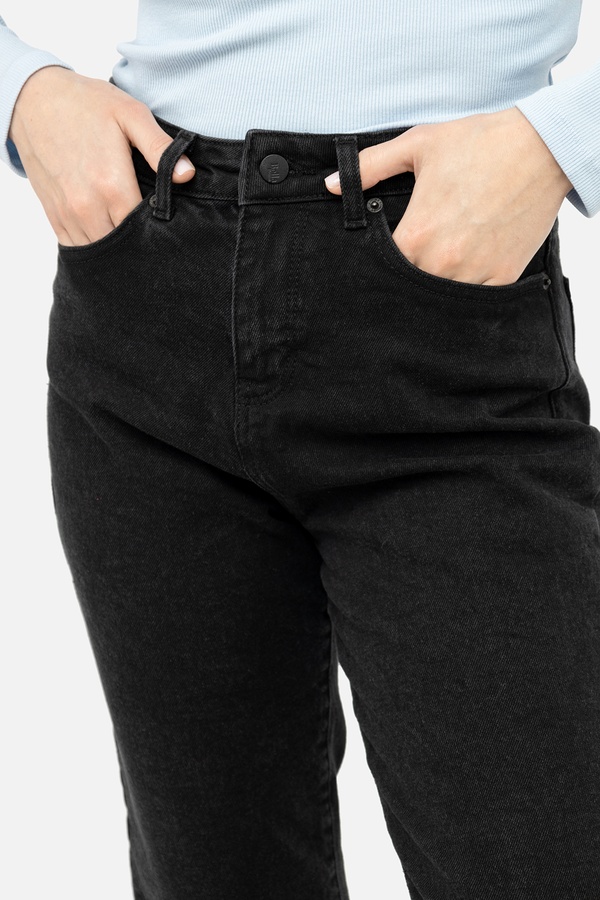 Жіночі джинси мом 52 колір темно-сірий ЦБ-00236267 SKT000951974 фото