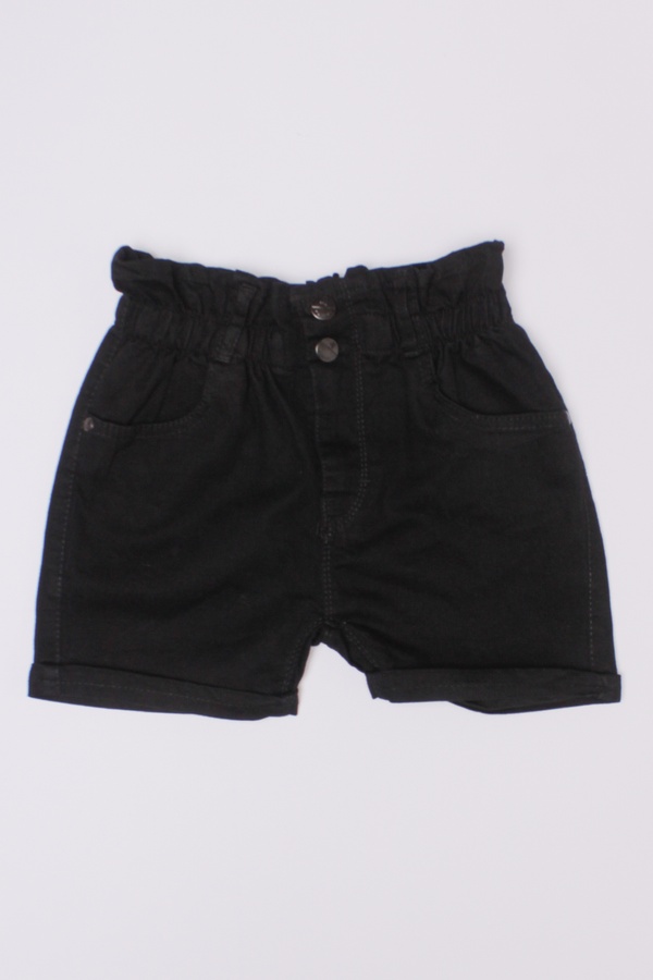 Джинсовые шорты для девочки 128 цвет черный ЦБ-00191688 SKT000846389 фото