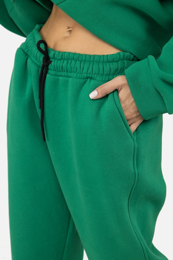 Женские спортивные штаны 52 цвет зеленый ЦБ-00204876 SKT000877128 фото