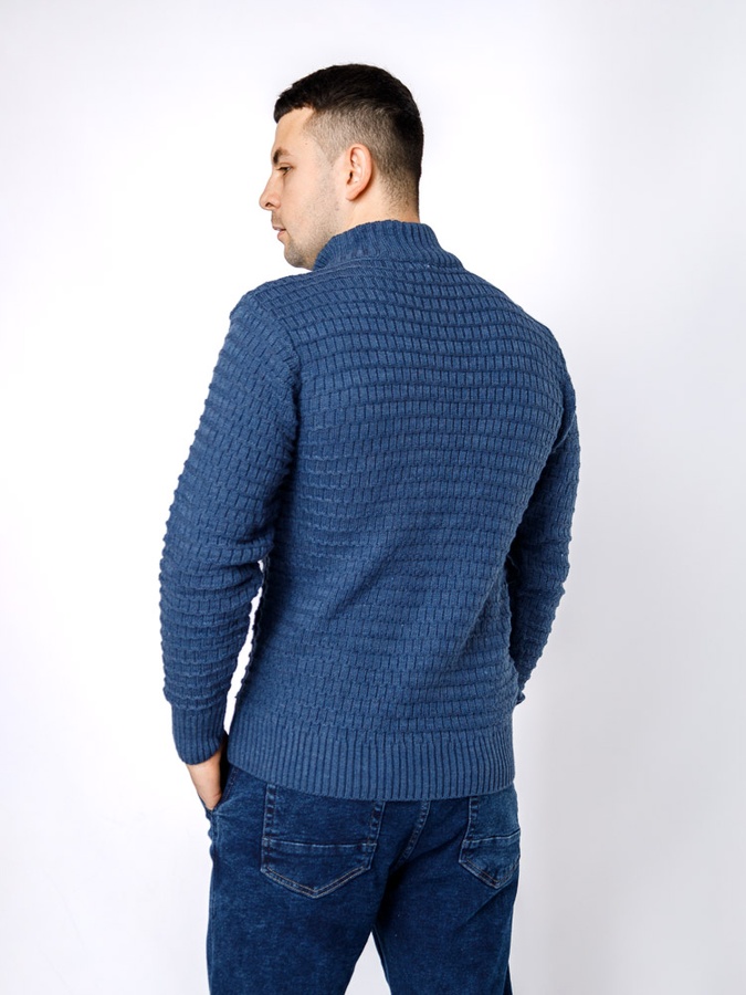 Чоловічий светр 50 колір індіго ЦБ-00236421 SKT000952218 фото
