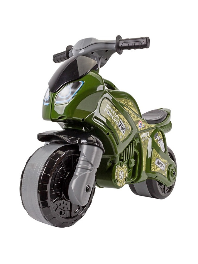 Толокар "Мотоцикл" колір хакі ЦБ-00219203 SKT000906611 фото