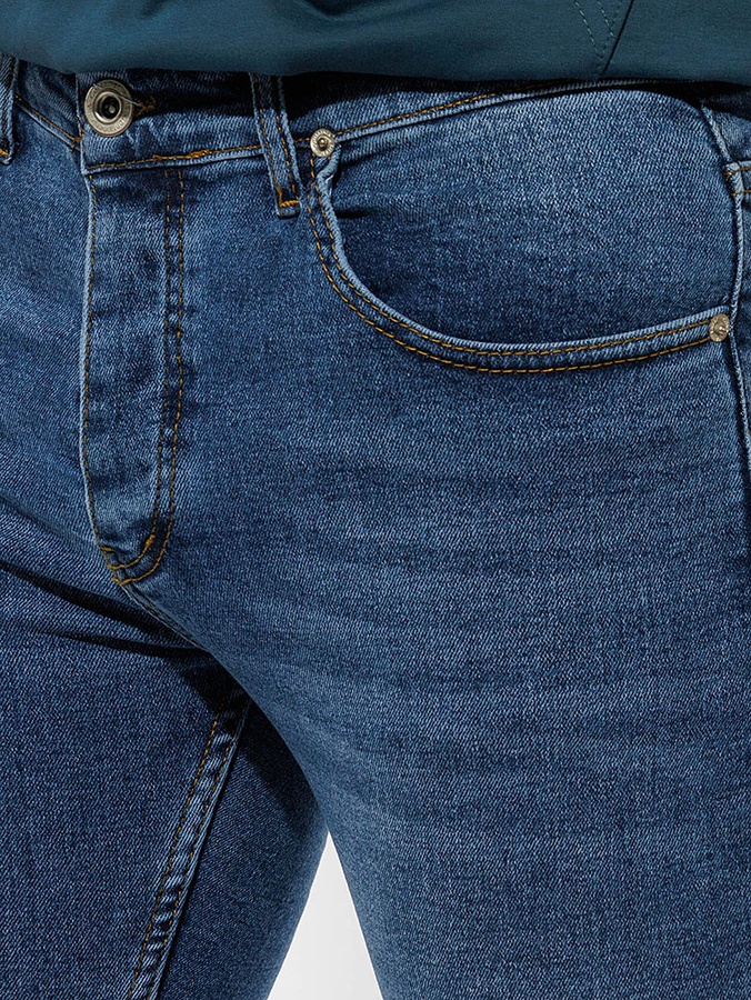 Чоловічі джинси слім 54 колір синій ЦБ-00213859 SKT000894946 фото