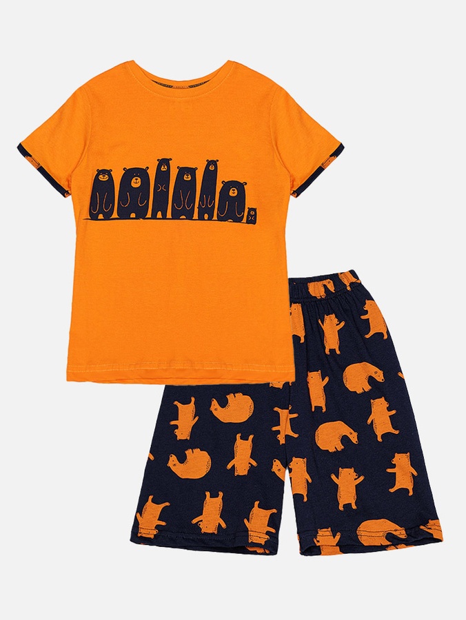 Пижама для мальчика 128 цвет оранжевый ЦБ-00217650 SKT000902958 фото