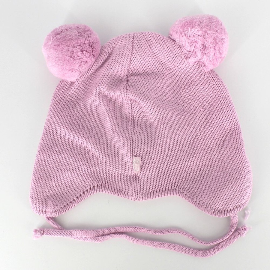 Зимняя шапка для девочки 46-48 цвет розовый ЦБ-00145661 SKT000503743 фото
