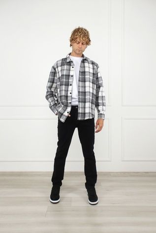 Джинси slim чоловічі колір чорний W36 ЦБ-00299479 фото