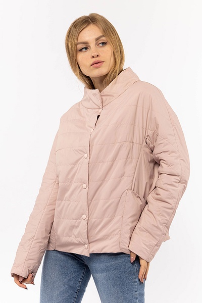 Жіноча куртка 44 колір пудровий ЦБ-00169002 SKT000566774 фото